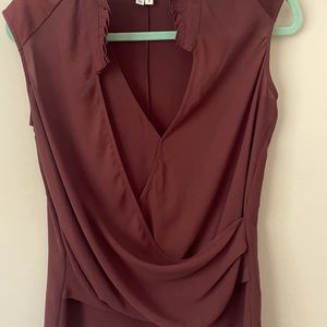 Helmet Lang Draped Top